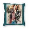 Steve Perry Pillowcase Polyester Linen Velvet Printed Zip Decor Throw Pillow Case Room Cushion Cover