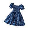 Girls Floral Skirt Short Sleeve Dress Children's Clothing Casual Children's Skirt