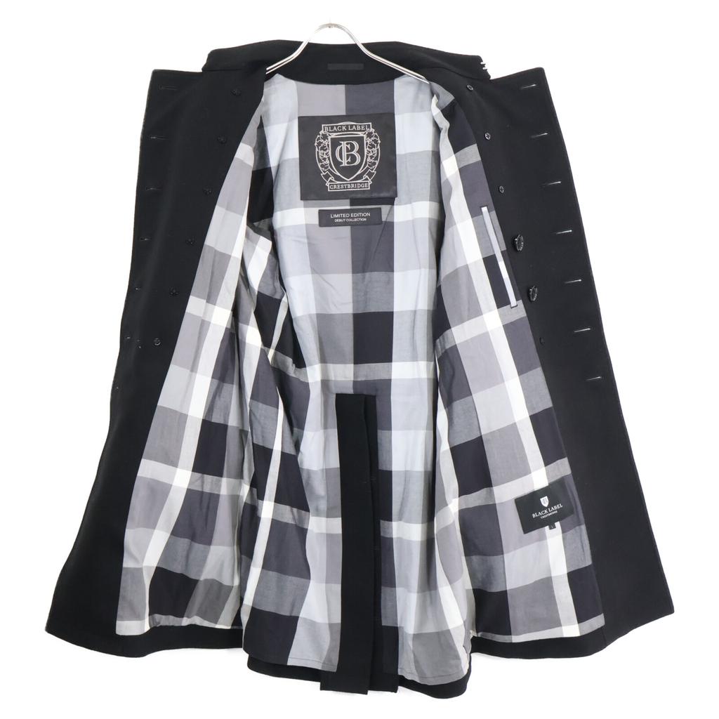 BLACK LABEL CRESTBRIDGE 51B40-210-09 LIMITED COLLECTION Black Cashmere Blend Belted Napoleon Coat coat L blackUsed