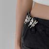 Waist Buckle Butterfly Pants Button Tightener Waistband Jean Buttons for Loose Jeans   Trousers