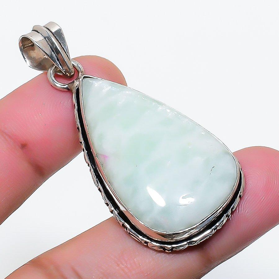 Natural Hememorphite Gemstone Handmade 925 Sterling Silver Pendant 1.97  AP-15599