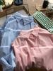 Women's Loose-Fit Korean Style Cotton Shirt - Early Spring 2025 French Casual Long Sleeve Top