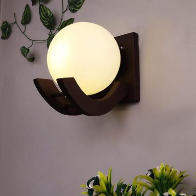 Luminária de Parede Zedo, Decoração de Parede, Luminária de Madeira para Pendurar na Parede, Luminárias de Parede Vintage, Luminárias de Parede Industriais Decorativas para Casa, Sala de Estar
