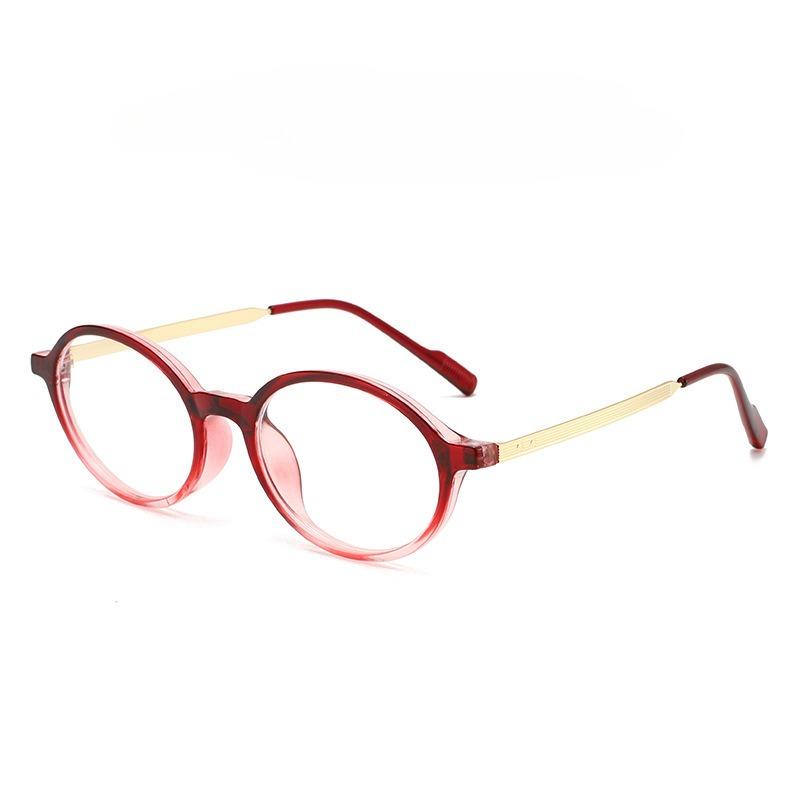 Retro Anti-Blue Light Myopia Glasses for Women New Fashionable Oval Frame Ultra-Lightweight High Definition Eyewear Unisex