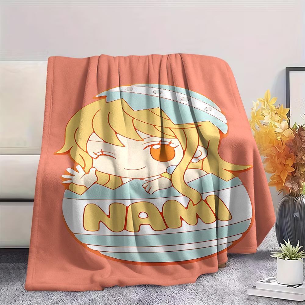 One Piece character Print Flannel Blanket,High quality Comfortable for All Seasons,Home Decor,Warmth and Comfort,Perfect for Christmas Gifts