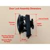 RV Special Bathroom Round Door Lock, Exterior Door Lock Accessories, Modified Compartment & Middle Door Lock