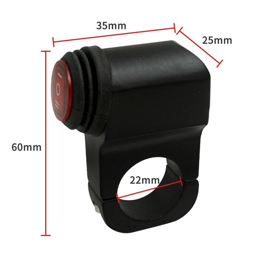 22mm Power Switch 3 Gear Switch Aluminum Alloy Material Moisture Protection Sealing For Handlebar Installation