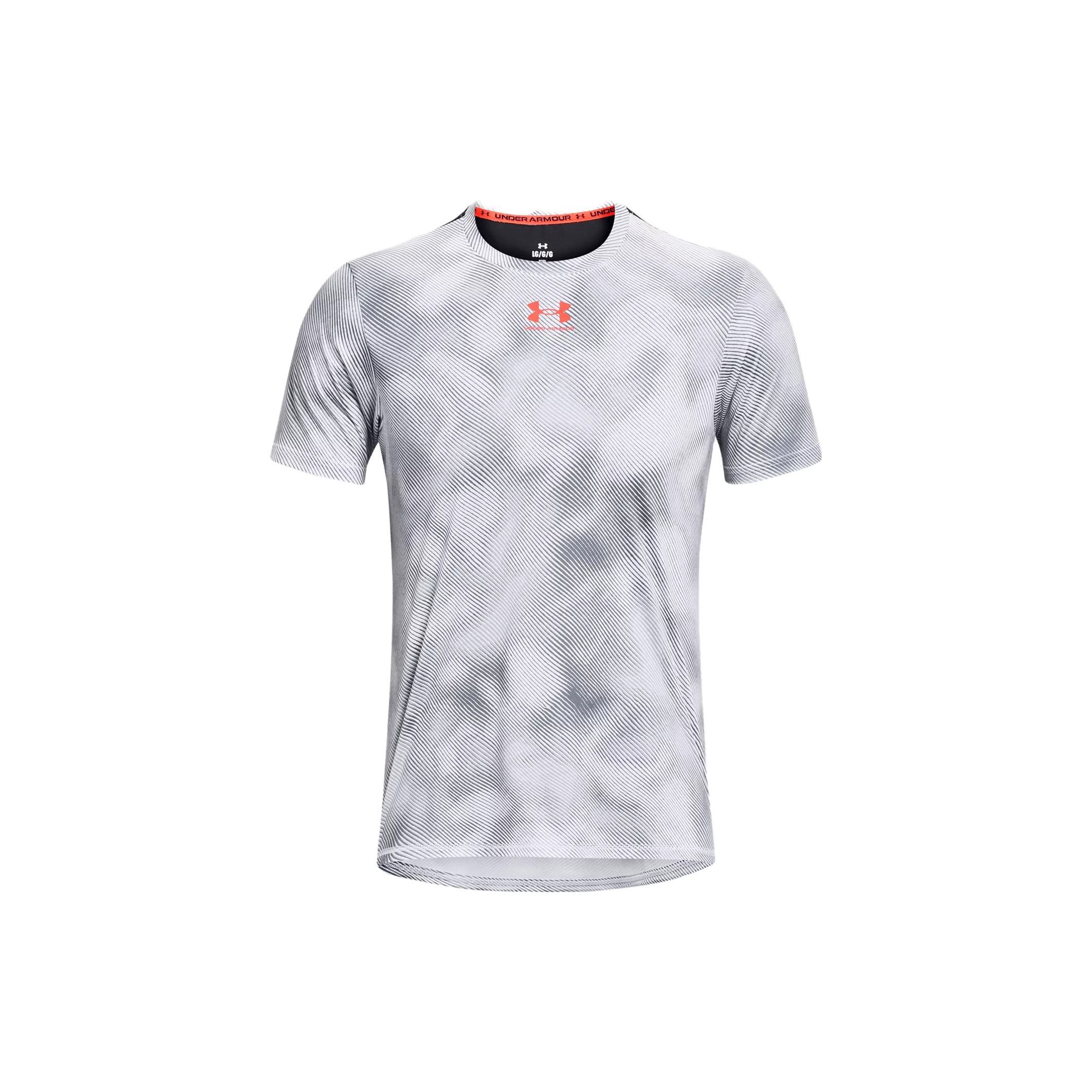 

Under Armour Футболка с коротким рукавом Challenger Pro Color Block Training Printed, мужская, белая 1381050-100 S
