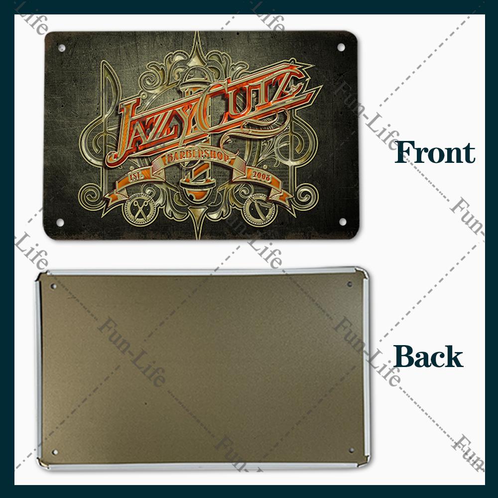 2024 New Barbershop Retro Plate Poster Vintage Home Decor Retro Metal Tin Signs Pub Car Garage Wall Art Home Decor 20x30cm