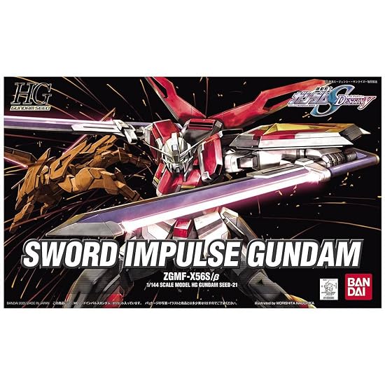 BANDAI SPIRITS HG Mobile Suit Gundam SEED DESTINY Sword Impulse Gundam 1/144 Scale Color-Coded Plast