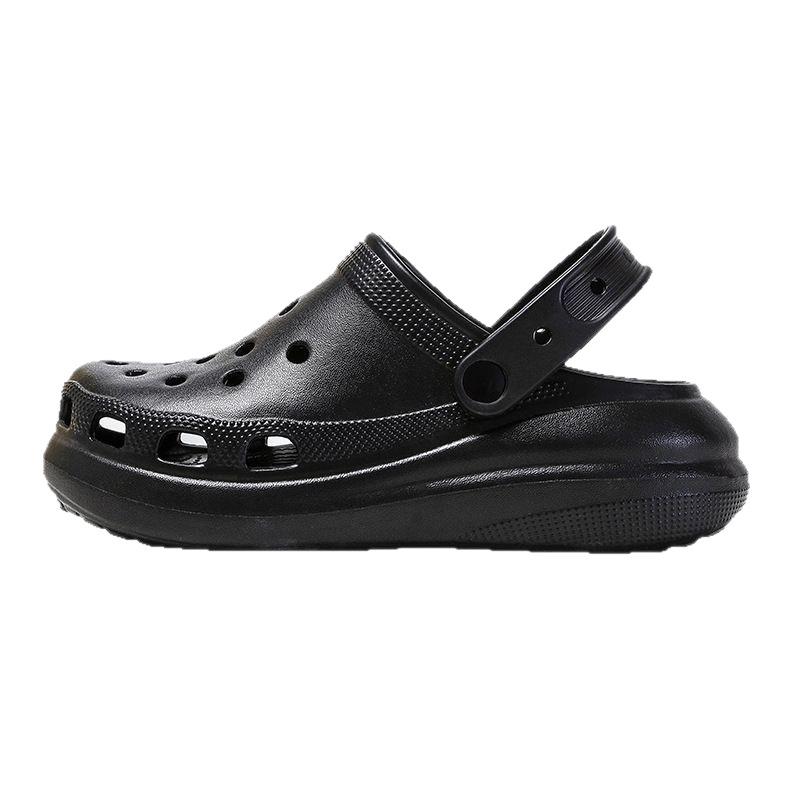 Women's Trendy Non-Slip Odor-Resistant Closed-Toe Summer Crocs with Thick Soles for Casual Outdoor Wear