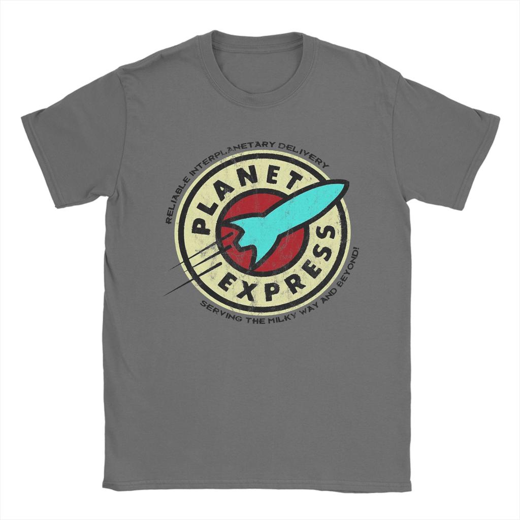 Fashion Planet Express TShirt for Men Round Neck Cotton T Shirt  Short Sleeve Tee Shirt 4XL 5XL 6XL Clothing