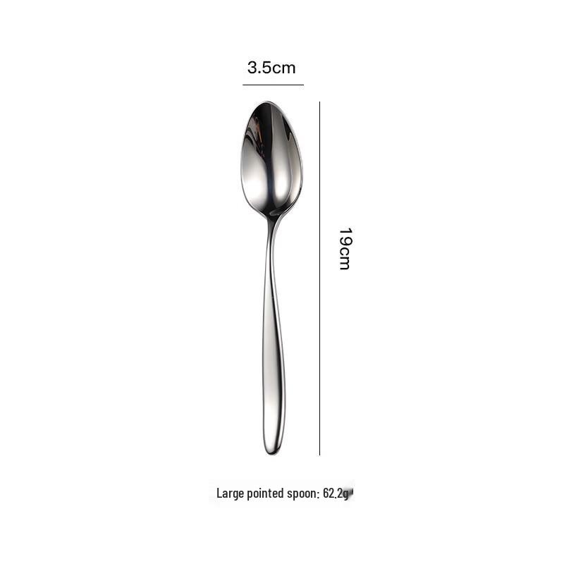 Qianxing 304 Stainless Steel Dessert Spoons (5-Pack)