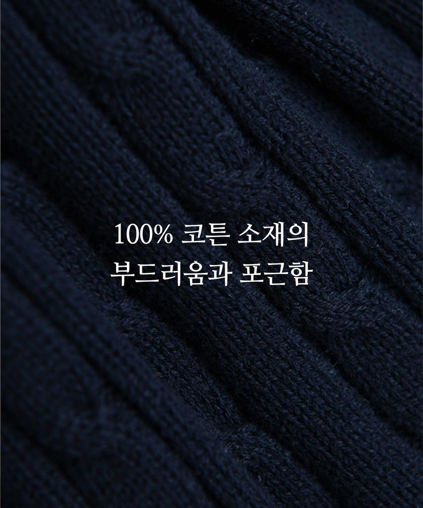 YALE Women'S Cable Knit Zip-Up Hoodie_Black