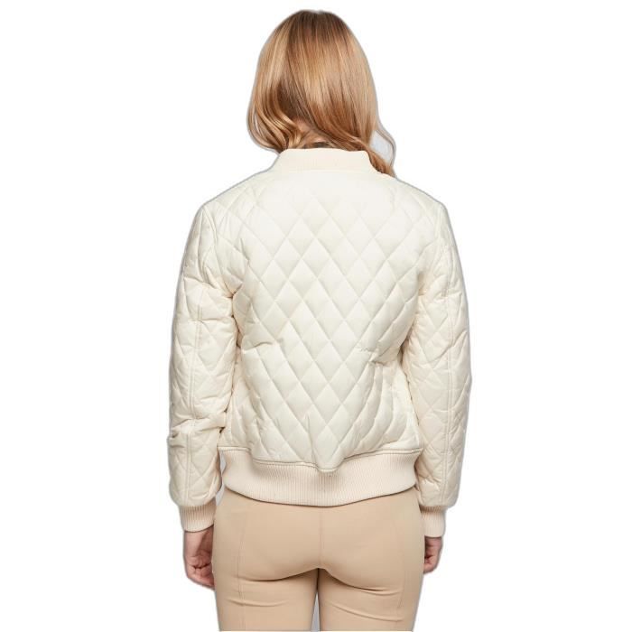 Doudoune En Nylon À Losanges Femme Urban Classics GT - Blanc - 2XL