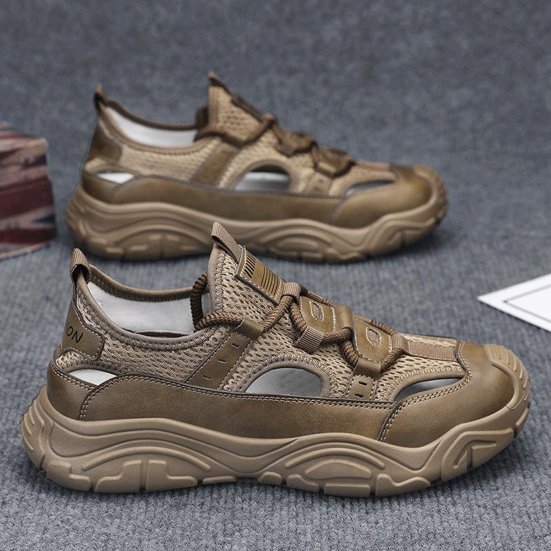 Fashion CYYTL Mens Sandals Casual Summer Shoes Beach Sneakers Outdoor Walking Comfort Luxury Designer Leather Fashion Breathable Sport