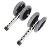 2 Pcs Walker Replacement Wheel 6 Gear Height Adjustable Smoothly Rolling Rollator Wheel Legs