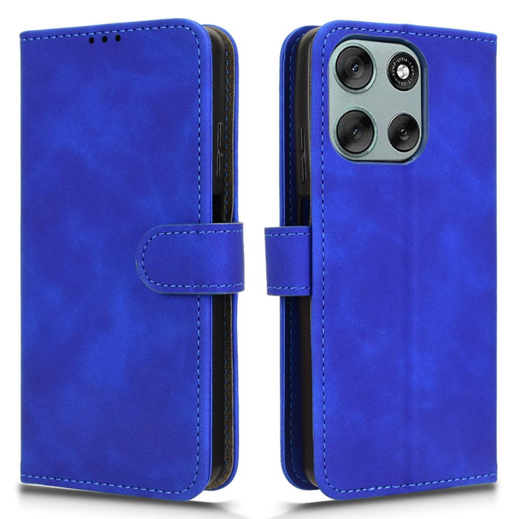 For Motorola Moto G56 5G Leather Case Skin Feel Anti Drop Wallet Flip Phone Cover