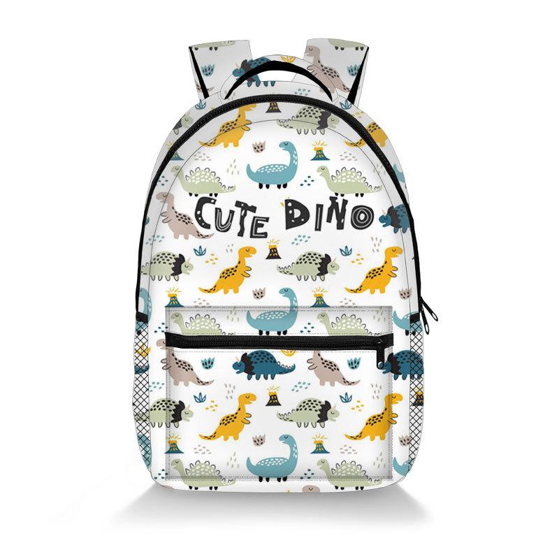 Sac à dos classique populaire Dinosaure Particulier étudiant Sacs à dos pour cahiers Impression 3D Oxford Imperméable Sacs à dos de voyage pour garçons/filles