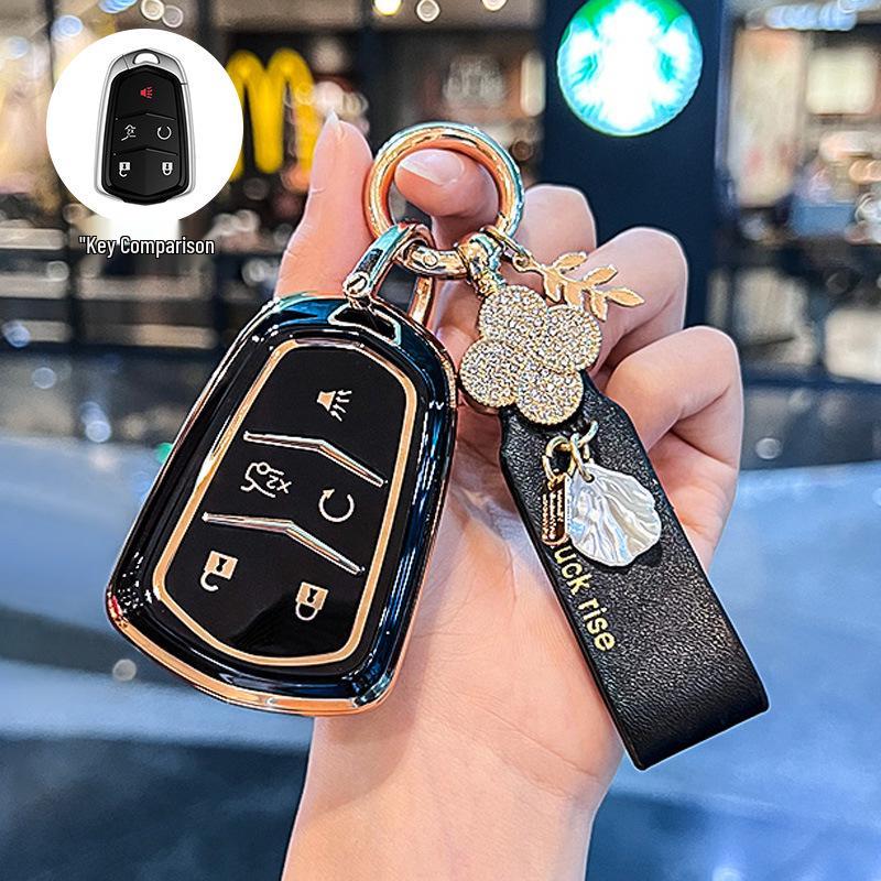 Cadillac Key Cover: XT5, XT4, CT5, CT6, XTS, XT6 Women's Buckle Shell Bag