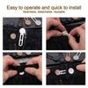 10Pcs Neck Extender Pants Extender Buttons Flexible Neck Relief Tight Collars  for Women Men