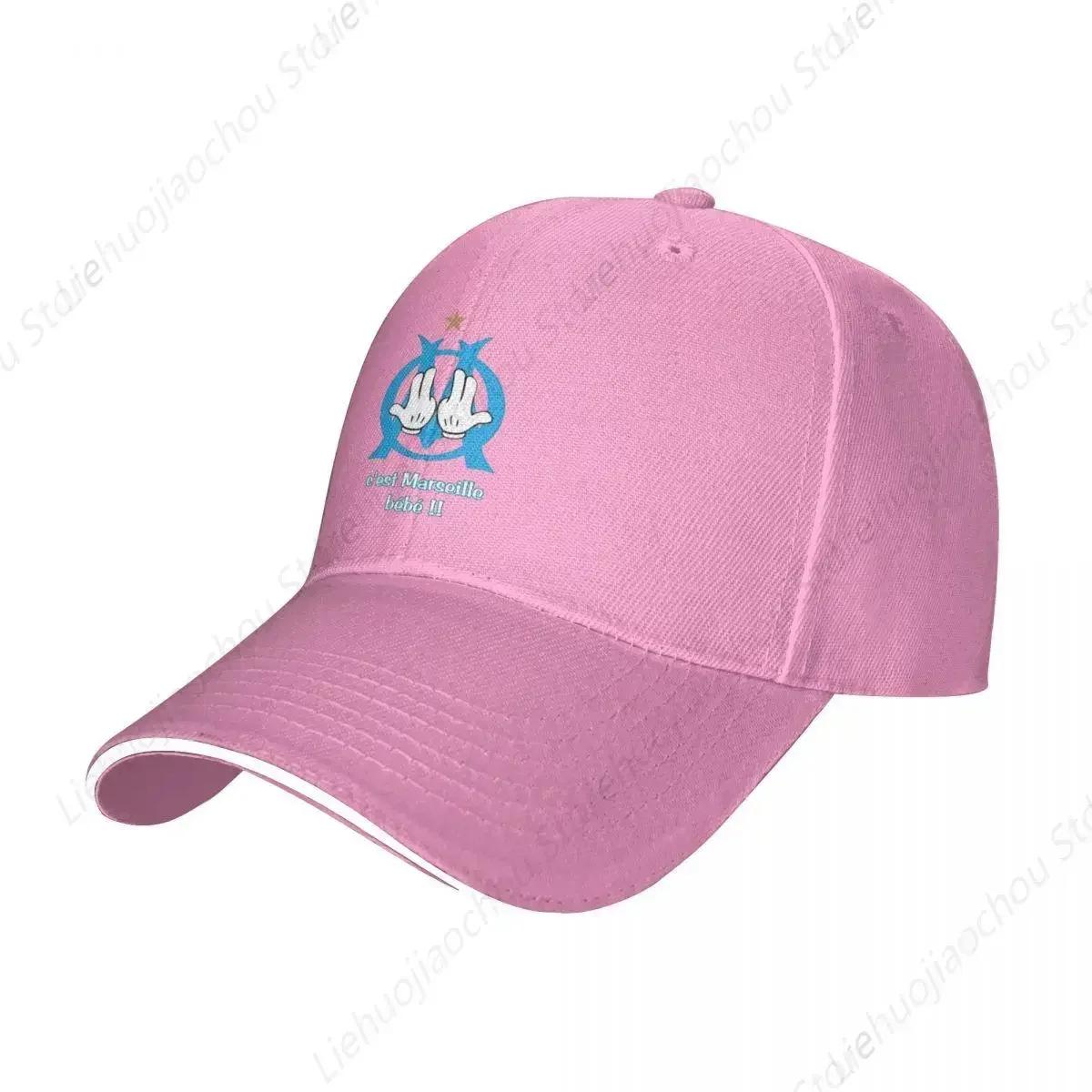 

C est Marseilles Bebe Rapper OM Baseball Cap Vintage JUL Sandwich Cap Unisex Women Adjustable Sun Hat Outdoor One Size