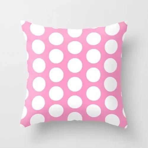 

Cute Pillow Nordic Pink Warm Home Bedside Car Cushions Decoration Living Room Backrest 16x16Inch