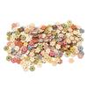 Flower Buttons Retro Rich   Vivid Colors   Wood Wide Application Craft Buttons for Clothing Bag