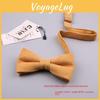 Cotton Bow Tie Set For Men Women Elegant Formal Accessories Gift For Adults