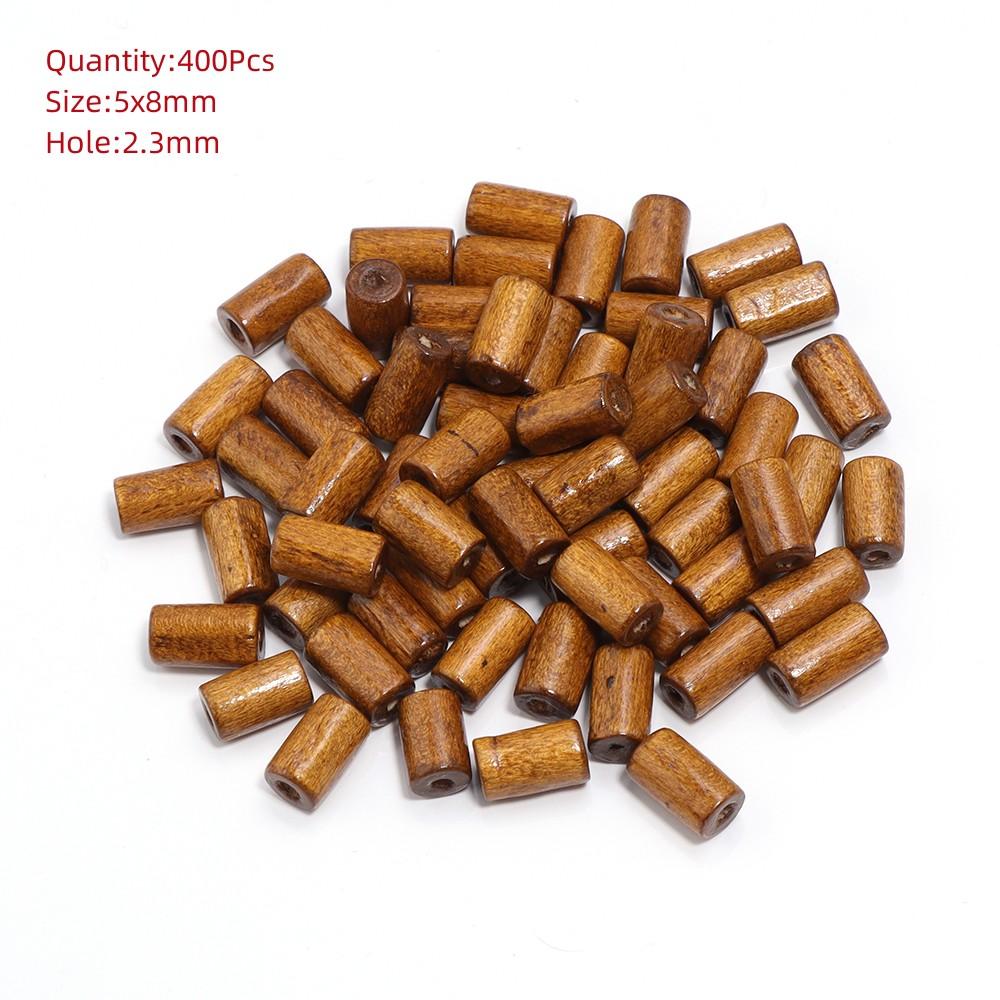 Natural Eco-Friendly Wooden Beads Round Heart Large Hole Loose Spacer Wood Beads For Jewelry Making DIY Charm Bracelets Necklace