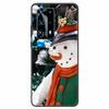Christmas Phone Cases For Huawei P40 P20 Pro P40 P20 Lite P40 P20Case Black Silicone TPU Soft Cover Santa Claus TPU Bumper Funda