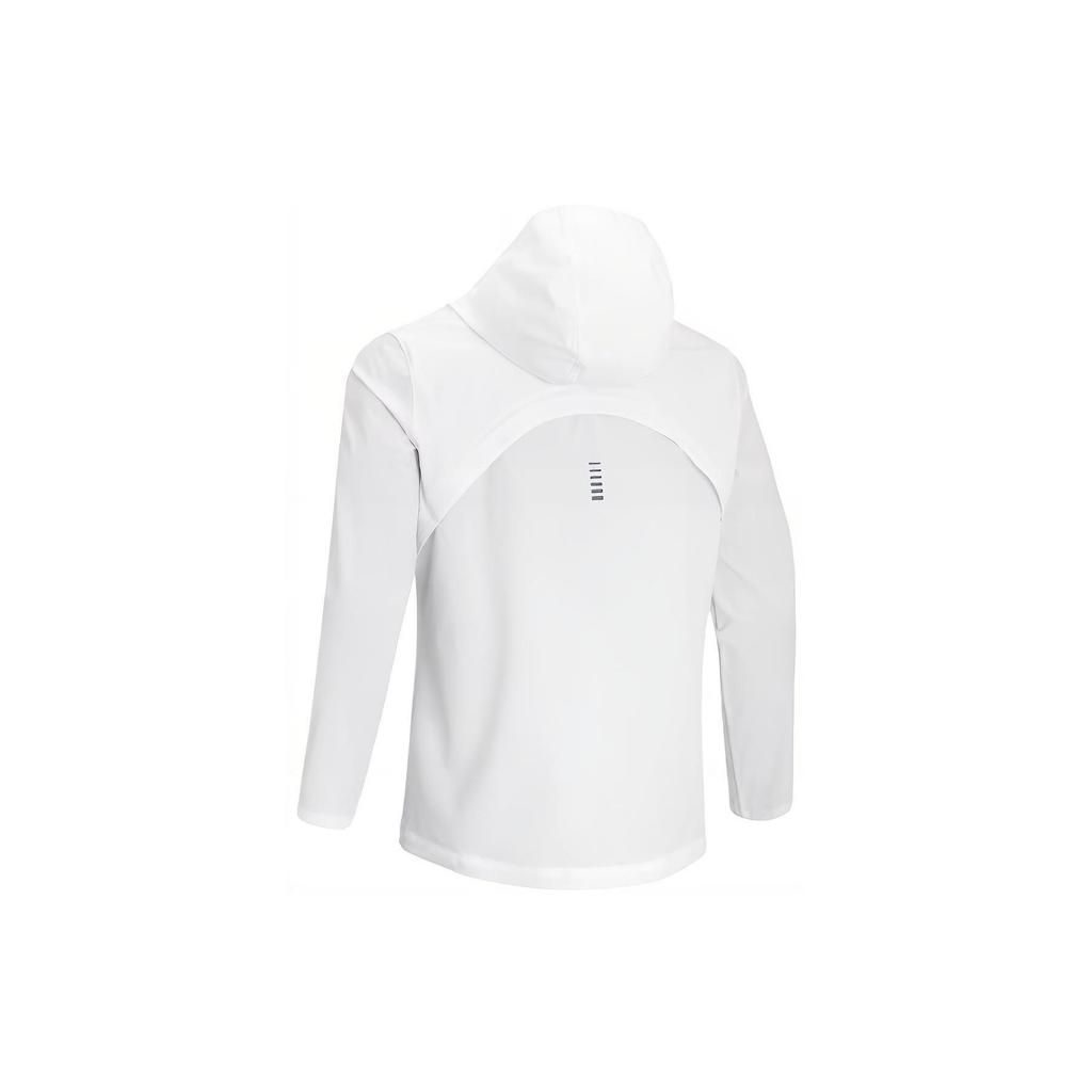 Under Armour Sun Protection Series Embroidered Logo Hooded Jacket Men Jackets White 1376794-100