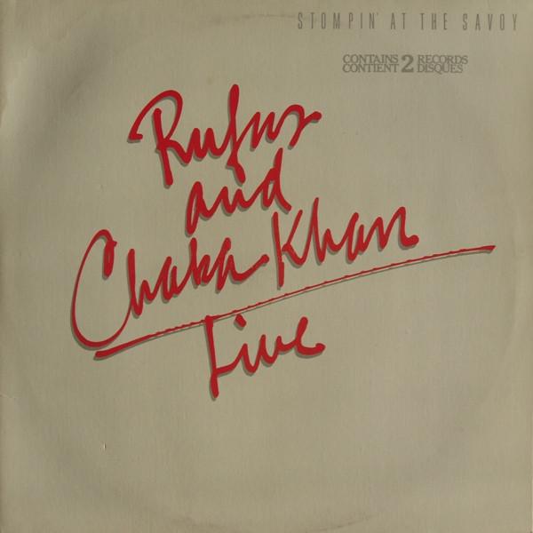 LP Record RUFUS CHAKA KHAN Stompin At The Savoy 9236791 Warner Bros. Re 1983 Canada SoulFunk Used
