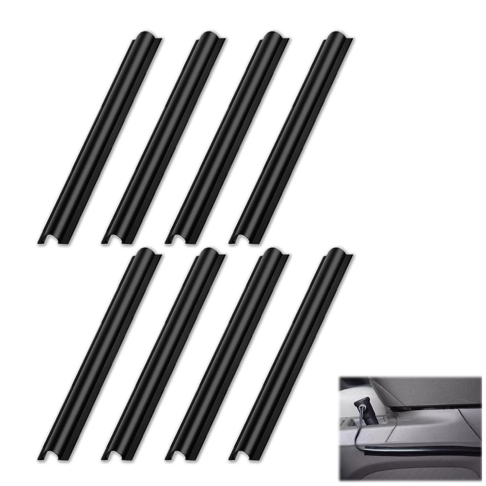 

BOOHUQICH Cord Hiding Wiring Molds Car Wiring Stops Low Profile Cuttable for Car/Indoor/Outdoor Use,