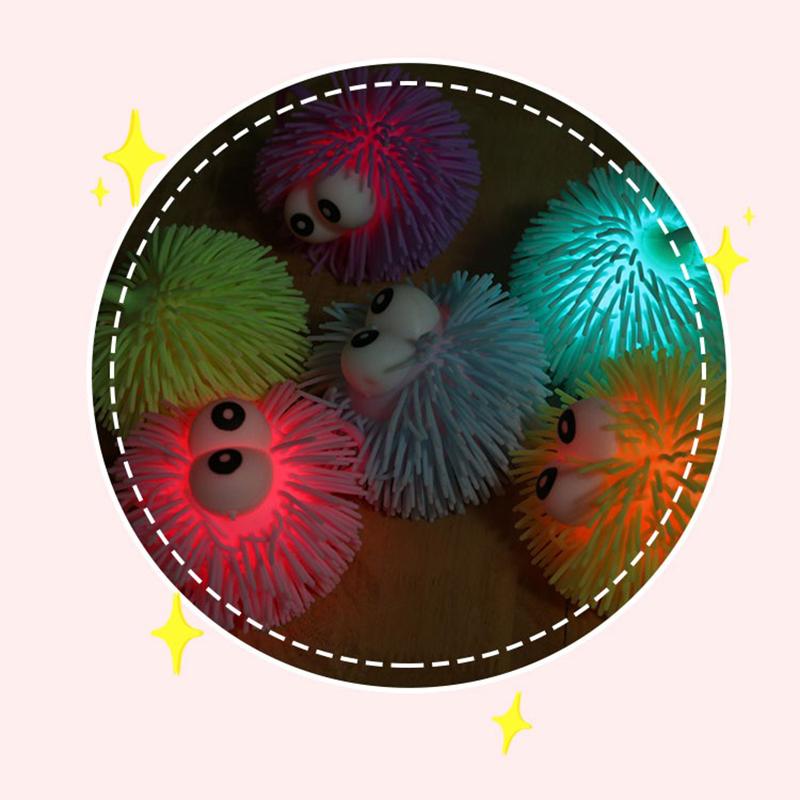 Lustiger Pop-Augen Stressball Hüpfball Sensorisches Spielzeug Anti-Stress Fidget Spielzeug Leuchtende Bälle Für Kinder Erwachsene Geburtstagsfeier Geschenk