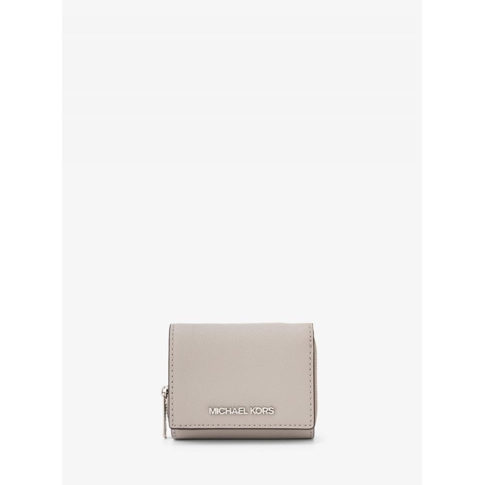 

Michael Kors Jet Set Travel Mid Zip Wallet Small 35f3stvz5l35 Pearl Grey F