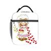 Sarahs Kays Cartoon Insulated Lunch Bag Cooler Bag Reusable,Lunch Container Cute Girl Large Tote Lunch Box Food Storage Bags