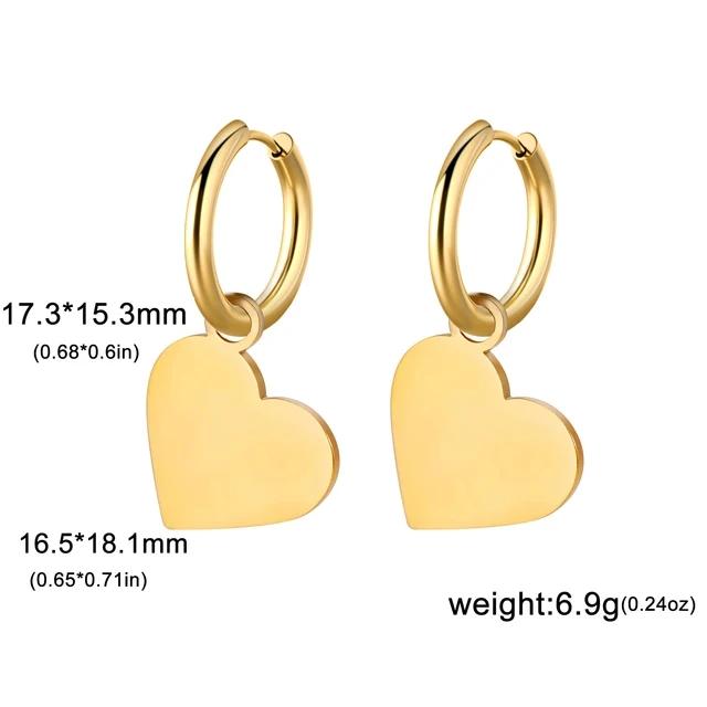 Boucles d'oreilles pendantes en forme de fleur mignonne pour femme, tendance, couleur or, acier inoxydable, nouveauté, boucles d'oreilles, fête, mariage, bijoux, cadeau
