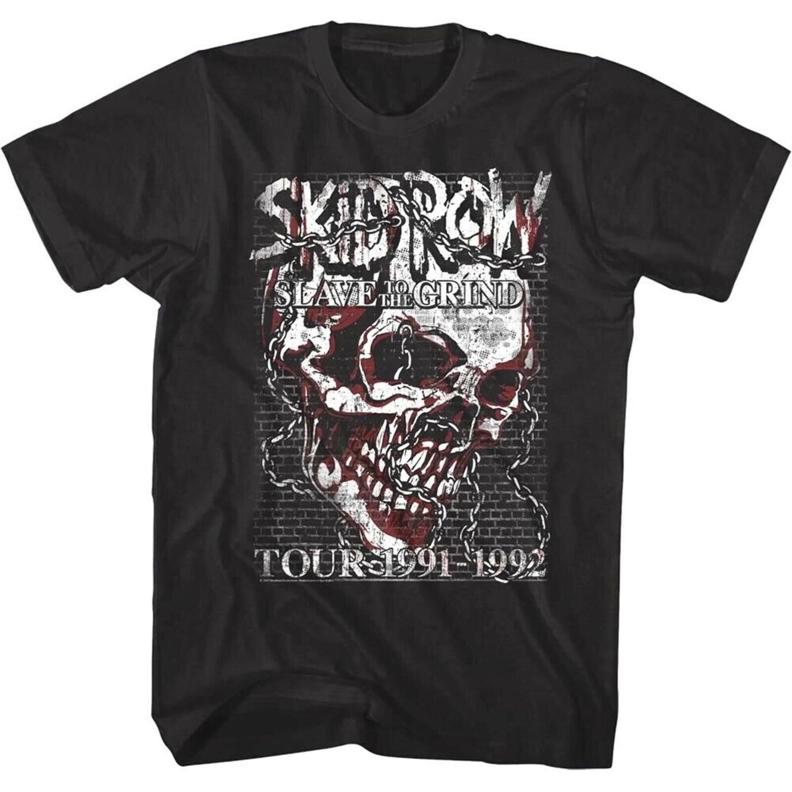 SKID ROW cd lgo Slave to the Grind SKULL CHAIN  91- 92 Official SHIRT LRG New L