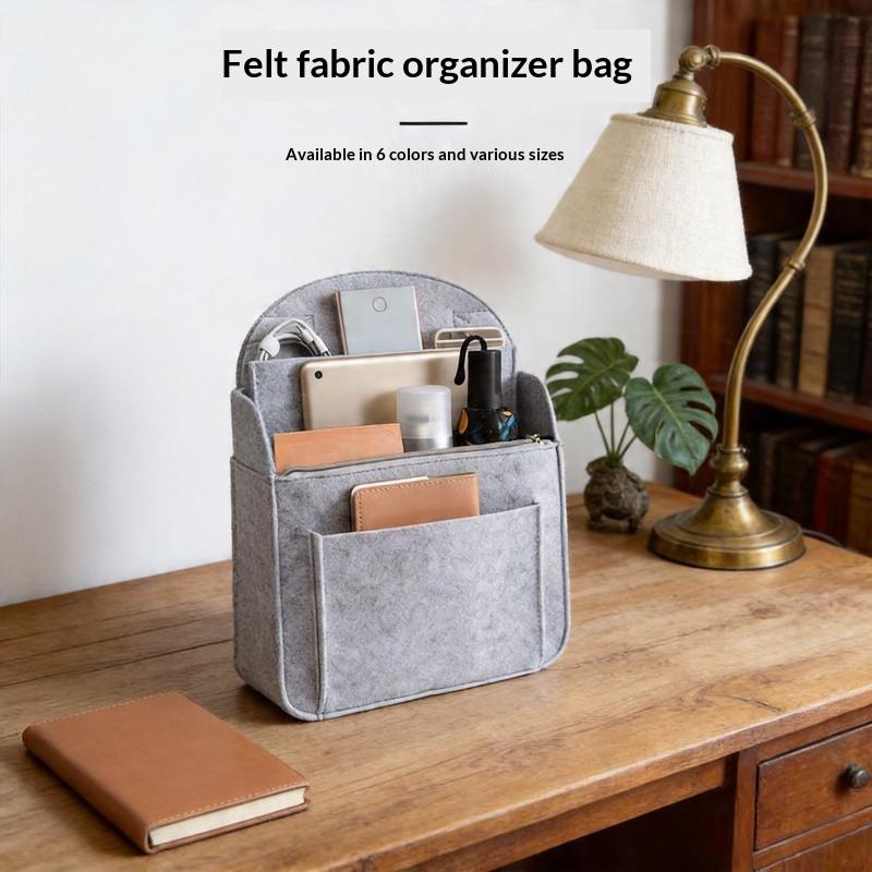 Insert Organisateur de Sac à Dos en Feutre Sac à Compartiments Multiples Doublure Sac dans Sac Grande Capacité Léger Séparateur Pour Voyage École Rangement