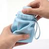Portable Collapsible Sports Water Bottle with Leakproof Lid High Temperature Resistant Lightweight Design for Outdoor Activities Travel Gym Hiking