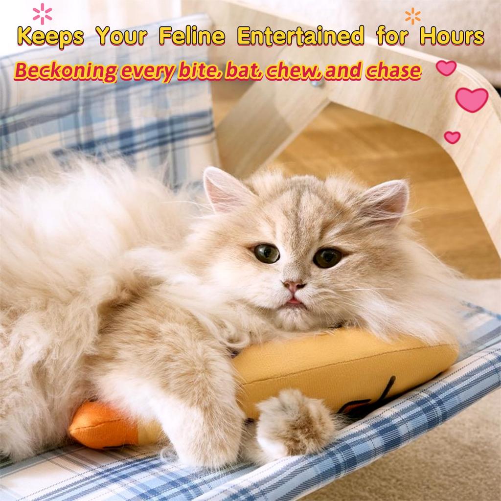 Cat Toys  Plush Catnip-Filled Interactive Cat Toy for Bored Indoor Adult Cat
