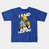 Boys Girls Soft Cotton Graphic Tees I Said Hop In! T-shirt Breathable Daily School Wear Kids T-Shirts