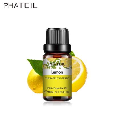 PHATOIL 10/20/30/60ML Lemon Fruit Essential Oil for Bathing Spa Massage Oil Burners Humidifiers DIY Fruit Perfume Oil Air Fresh Diffuser