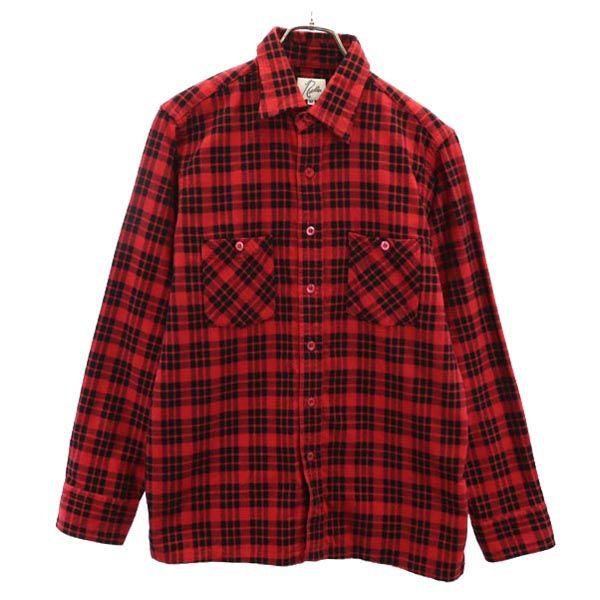 Needles made in Japan Check Pattern Long sleeve Flannel shirt M Men's Used