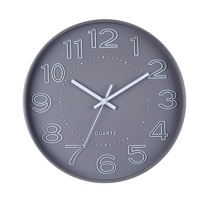 

12-дюймовые Модные Бесшумные Часы в Стиле Легкой Роскоши для Гостиной, Простые и Универсальные Настенные Часы с Чётким Циферблатом и Своевременным Сканированием Секунд, Кварцевые Часы