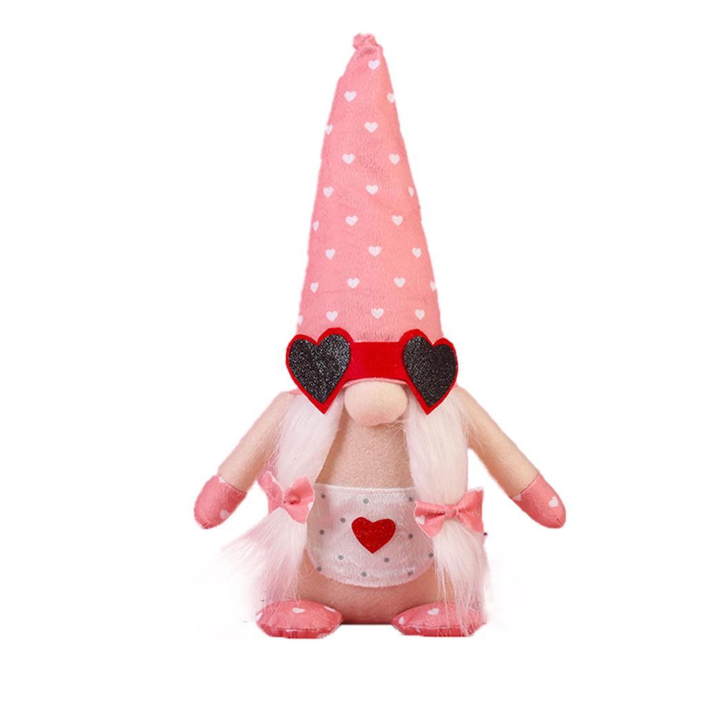 Holiday Decorations Valentine's Day Decorations Rudolph Doll Faceless Doll