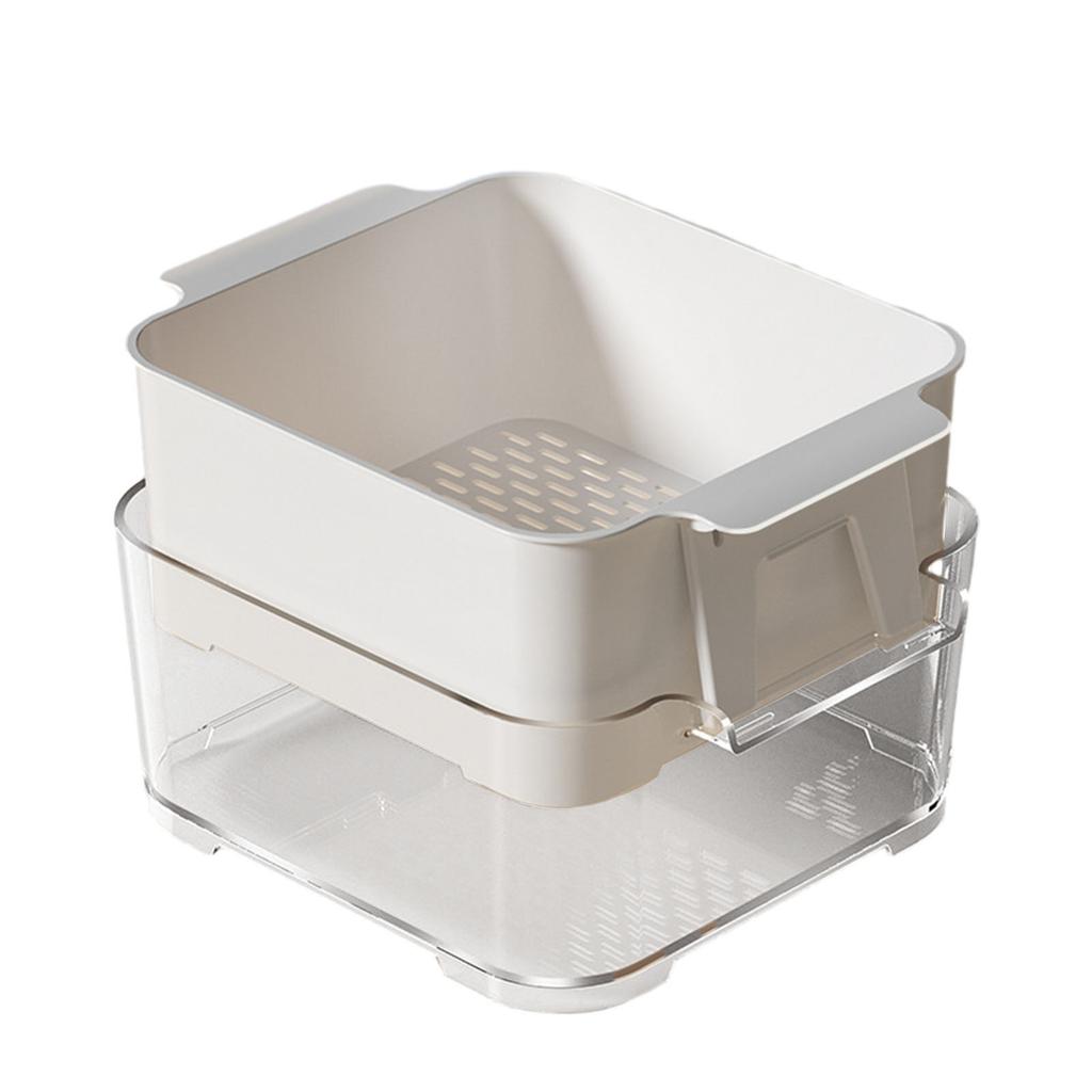 Faucet Vegtable Drain Basket Stackable Fruit Draining Basket For House