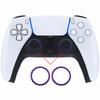 JCD 2ks Náhradní příslušenství Chromované kroužky na analogové páčky pro ovladač Sony Playstation 5 DualSense 5 PS5