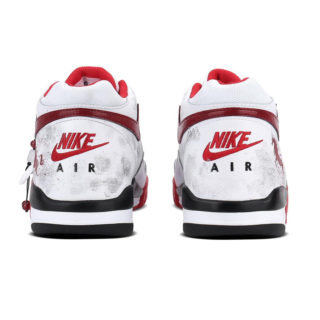 Nike Flight Legacy Abrasion Resistant Mid top Vintage Basketball Shoes Unisex China Red BQ4212-100(Team1455-LD)